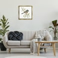 thumbnail image 3 of Stupell Industries Sparrow on Branch Animals & Insects Painting Gold Floater Framed Canvas Art Print Wall Art, 25 x 25, 3 of 10