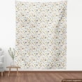 thumbnail image 4 of Geometric Upholstery Fabric by the Yard, Modern Hipster Pastel Forms of Sprinkles Triangles Circles on Plain Backdrop, Decorative Fabric for DIY and Home Accents, Multicolor by Ambesonne, 4 of 5