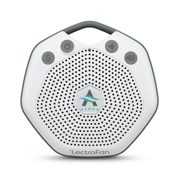 Adaptive Sound Technologies LectroFan Alpha Portable Sleep Sound Machine - Rechargeable White Noise Machine for Crib, Stroller, Car Seat & More - 7 Non-Looping Sounds - For Travel, Bedroom, Nursery