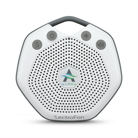 Adaptive Sound Technologies LectroFan Alpha Portable Sleep Sound Machine - Rechargeable White Noise Machine for Crib, Stroller, Car Seat & More - 7 Non-Looping Sounds - For Travel, Bedroom, Nursery