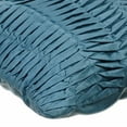 thumbnail image 2 of The HomeCentric Custom Cushion Cover, Grey Blue Pillows Cover, Pack of 2, 18x18 inch (45x45 cm) Pillow Cover, Faux Suede Square Throw Pillows Cover, Pintucks Solid Color Pillow - Grey Blue Wind Folds, 2 of 3