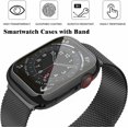 thumbnail image 2 of Metal Magnetic Bands Compatible for Apple Watch Band 38mm with Case, Stainless Steel Milanese Mesh Loop Replacement Strap Compatible with iWatch Series SE 6/5/4/3/2/1(Black,38MM), 2 of 8