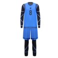 thumbnail image 2 of Jersey de bloqueo azul de Anime, ropa deportiva para Club de fútbol, disfraz de Cosplay de Isagi yoachi, Hyoma Chigiri Meguru Bachira, monos, chaleco, pantalones cortos, 2 of 3