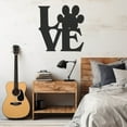 thumbnail image 2 of LaModaHome Exclusive Love Paw Lettering Metal Wall Decor – Durable & Artistic Metal Wall Art for Home and Office Decor, Perfect for Any Interior Design Aesthetic, 2 of 5
