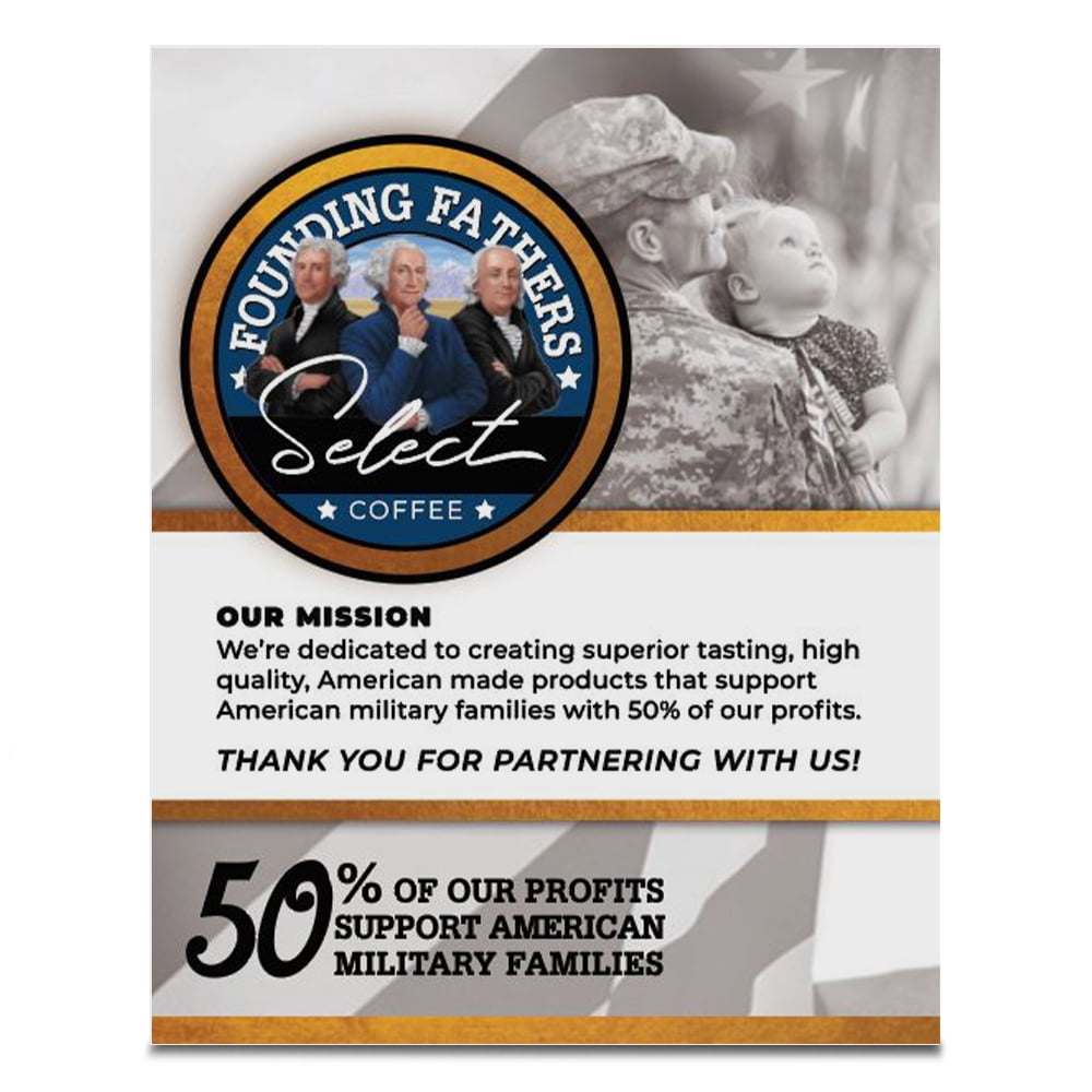 Founding Fathers Valley Forge Vanilla, Medium Roast Keurig Coffee Pods, 24 Count