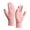 Pink, variant on Xinwanna 1 Pair Unisex Winter Gloves Thick Plush Five Fingers Non-slip Touch Screen Solid Color Stretchy Heat Retention Cycling Outdoor Activity Gloves (Pink,One Size)