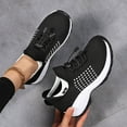 thumbnail image 4 of Orthopedic Sneakers for Women Breathable Lace Up Walking Shoes Slip On Trainers Casual Ladies Platform Athletic Running Shoes White Size 6.5, 4 of 7