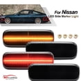 thumbnail image 3 of For 1989 - 1994 for Nissan 240SX S13 Smoked LED Front + Rear Side Marker Lights -, 3 of 4