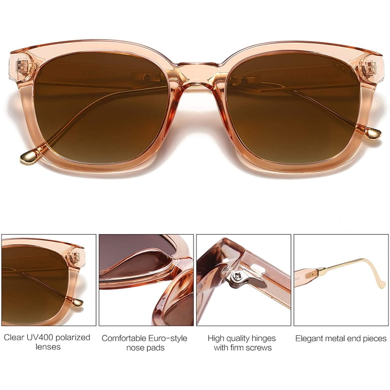 Classic Square Polarized Sunglasses Womens Mens Retro Trendy  display picture 1