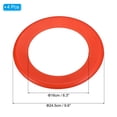 thumbnail image 2 of Uxcell Flying Rings, 4Pcs PP Plastic Flying Discs for Sports Outdoor Playing Game Beach Pool Activities, Red, 2 of 5