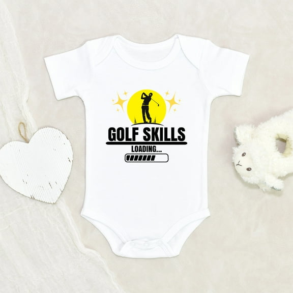 Newbabywishes - Golfing Skills Loading Sports Baby Clothes for Boys and Girls - Funny Baby Clothing