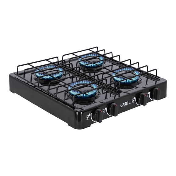 Estufa Parrilla de Gas de Mesa Garell PM4QC-N 4 quemadores