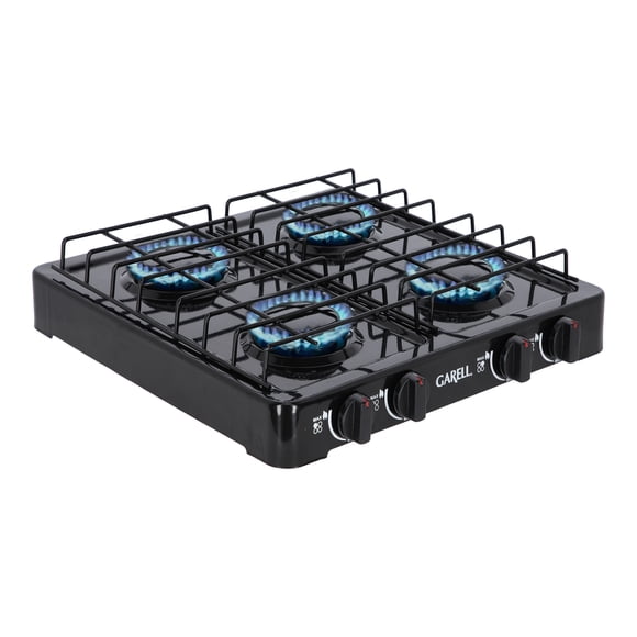 Estufa Parrilla de Gas de Mesa Garell PM4QC-N 4 quemadores