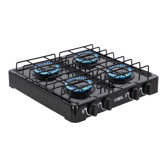 Estufa Parrilla de Gas de Mesa Garell PM4QC-N 4 quemadores