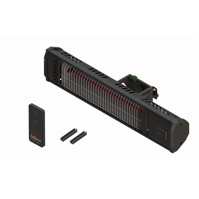 Lippert Components Radiateur d'Appoint 2023035872 Solera; Électrique; 120 Volts; Montage Portable sur Bras Extérieur de Store; 1500 Watts; Chauffe jusqu'à 10 Pieds; avec Minuterie d'Arrêt