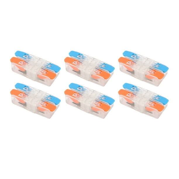 Empalme compacto de conductores, 10 piezas, conector de cable de palanca compacto de conductores, circuitos de empalmes en línea, tecnología avanzada
