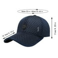 thumbnail image 3 of TODOZO Trucker Hat Baseball Cap Snapback Fitted Hats for Men Women Snap Closure Design Breathable Mesh Side Durable Men Outdoor Long Brim Sunshade Hat Mesh Breathable Baseball Cap Peaked Hat Black, 3 of 3