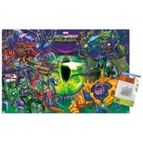 Marvel Avengers: Mechstrike Monster Hunters - Battle Wall Poster with Push Pins, 14.725" x 22.375"