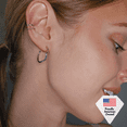 thumbnail image 6 of Cate & Chloe Pack of 2 - Sasha and Gloria 18k White Gold Plated Hoop Ear Cuffs with Swarovski Crystals for Women, 6 of 11
