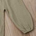 thumbnail image 6 of Franhais Infant Baby One Piece Romper Solid Color Short Sleeve Elastic Waist Long Pants Jumpsuit, 6 of 8