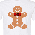 thumbnail image 4 of Inktastic Cute Gingerbread Man with Red Plaid Bowtie T-Shirt, 4 of 5