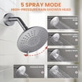 thumbnail image 5 of Wowow Single-Handle 5-Spray Shower Faucet 1.8 GPM with Low Lead in Brushed Nickel, 5 of 8