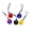 Gluecard-color, variant on 10pcs NFC Tags Keychain Ntag215 NFC Chips Programmable NFC Fob NFC Key Fob NFC Card Compatible All NFC Enabled Mobile Phones & Devices