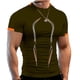 thumbnail image 3 of Camiseta deportiva para hombre, camiseta de entrenamiento transpirable, manga corta con estampado bonito para gimnasio, 3 of 5