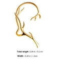 thumbnail image 3 of 1pc Pendientes Anillo de oreja de niña Patrón de ramita simple Gancho de oreja Clip de oreja decorativo, 3 of 7