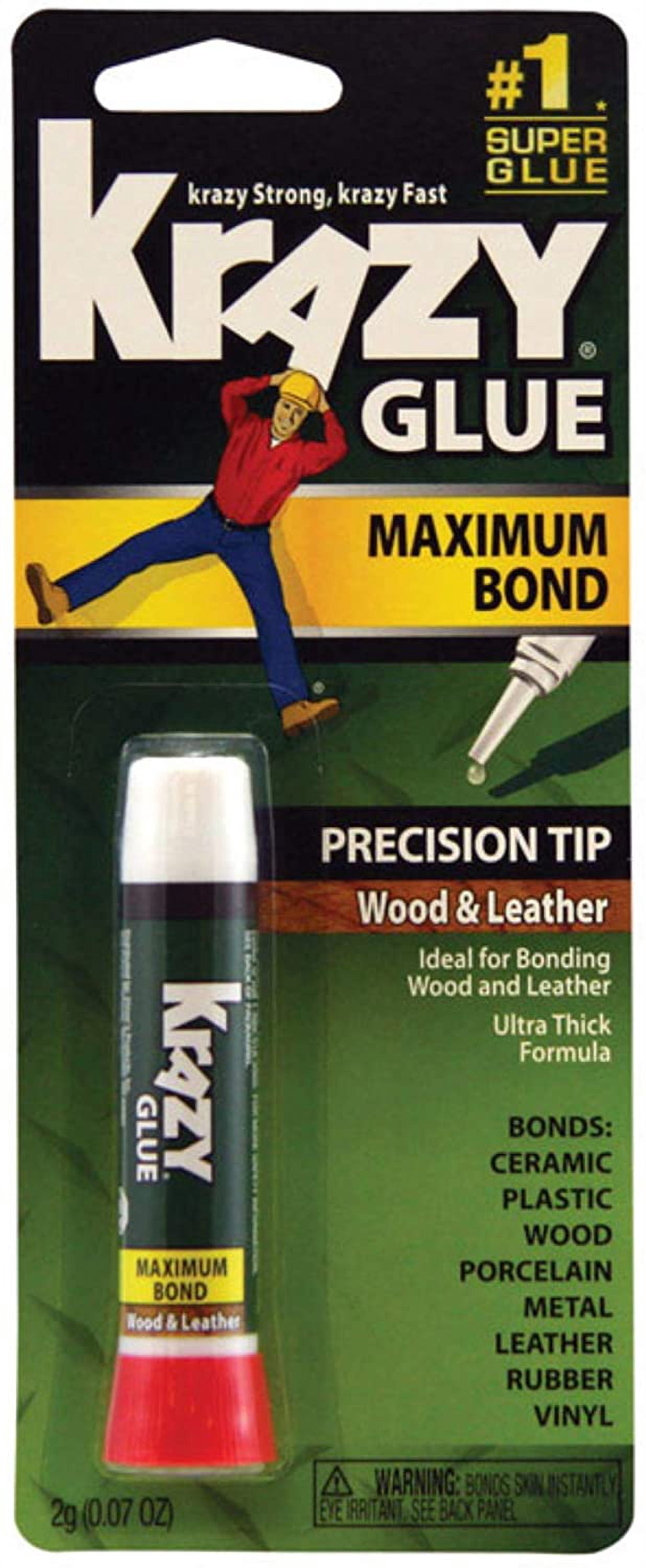 Krazy Glue Maximum Bond Wood and Leather Glue 0.07 oz