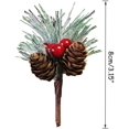 thumbnail image 2 of 20 Pcs Pics de Pin Artificiels, Tiges de Baies Rouges avec Flocons de Neige Houx Floqué Mini Branches de Pin Artificiel pour Décorations d'Arbre de Noël Bricolage Décoration Maison, 2 of 6
