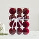 thumbnail image 4 of Set de adornos navideños Pack de 12 bolas flocadas | Decoraciones colgantes de árbol de Navidad de terciopelo multicolor de 6 cm | Diseño retro duradero para el hogar, ventanas, decoración navideña, 4 of 6
