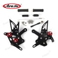 thumbnail image 2 of Arashi (Version 2.0) Rearsets for Kawasaki Ninja ZX4R 2023 / ZX-4RR 2022 - 2024 / ZX-25R 2020 - 2023 Motorcycle Accessories Adjustable Footrest Foot Pegs Reversed / GP Shift Black, 2 of 5