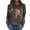 Grey, variant on Cool Womens Hoodies Women's Casual Round Neck Raglan Long Sleeved Colorful Sunflower Cat Print Pullover Sweatshirt Sweater, Size XXL