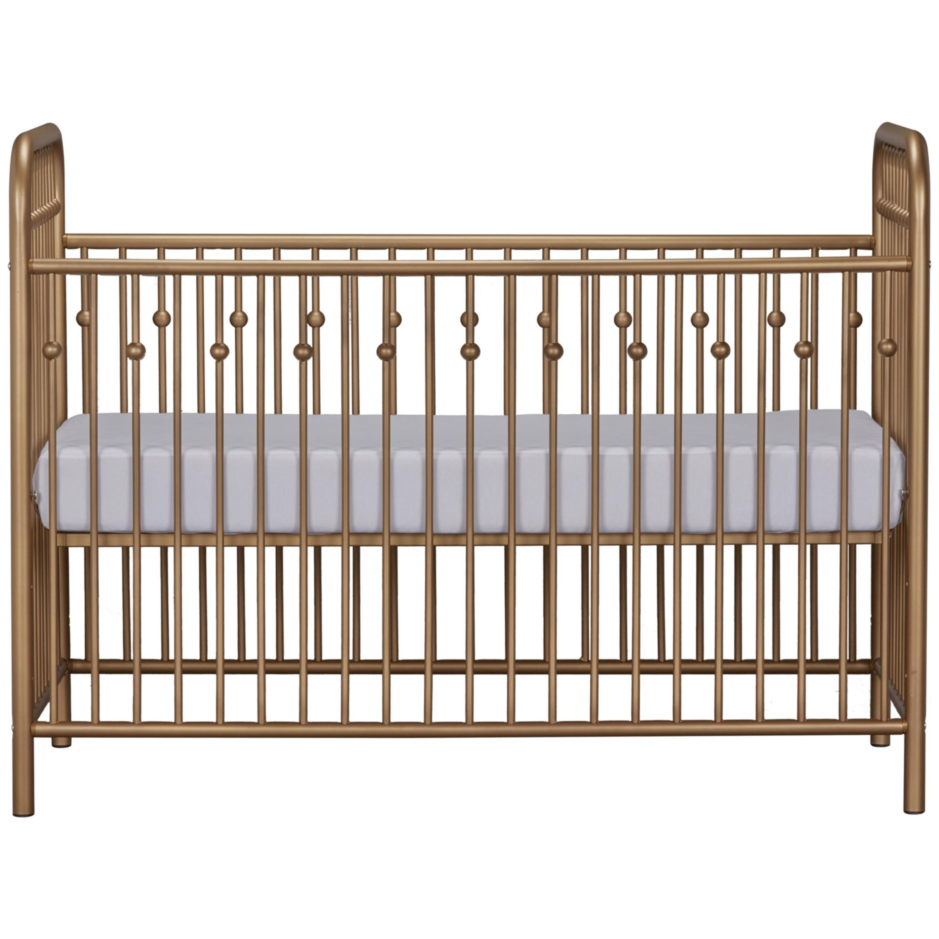 Little Seeds Monarch Hill Ivy Metal Baby Crib, Gold