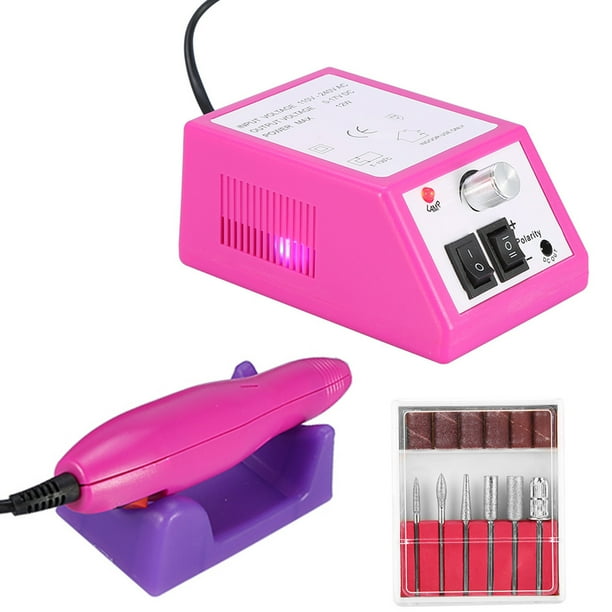Mácina de Archivos de Uños, Kit de Taladro de Unas Eléctrico de Velocidad de Velocidad Ajustable Para La Manicura y la Pedicura para El Salón para el Hogar El