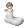 thumbnail image 3 of Estatua de ángel té titular de velas decoración de escritorio escultura de cerámica versátil para centros de mesa de mesa de bodas decorativas Estilo B, 3 of 8
