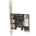 thumbnail image 2 of PCIE Firewire 1394A Card, FireWire 400 Plug And Play 2.5Gbps Bandwidth PCIE 1X To 1394A Card  For PC, 2 of 8