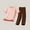 Pink, variant on ATOGUTA Size 5-18 Years Boys' Pajama Sets Short Sleeves 2-Piece PJs Set Kid Comfy Sleepwear Beige
