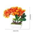 thumbnail image 3 of Ramo de simulación floral, centro de mesa para sala de estar, arreglo en jarrón de vidrio, decoración moderna para el hogar, exhibición de flores artificiales, elegante detalle de mesa,, 3 of 9