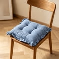 thumbnail image 5 of Tufted Ruffled Chair Cushion for Indoor Dining and Lounge Seating – Non-Slip Support and Soft Cotton Filling for Kitchen, Living Room, and Office Chairs, 5 of 5