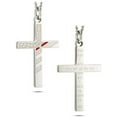 thumbnail image 3 of Women's Thin Red Line Flag Cross Necklace-Isaiah 6:8 by Shields of Strength, 3 of 4