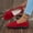 Red, variant on Viluyesy Womens Suede Loafers, Fleece Lining Round Toe Soft Sole Shallow Comfort Flats Shoes Pink US9.5