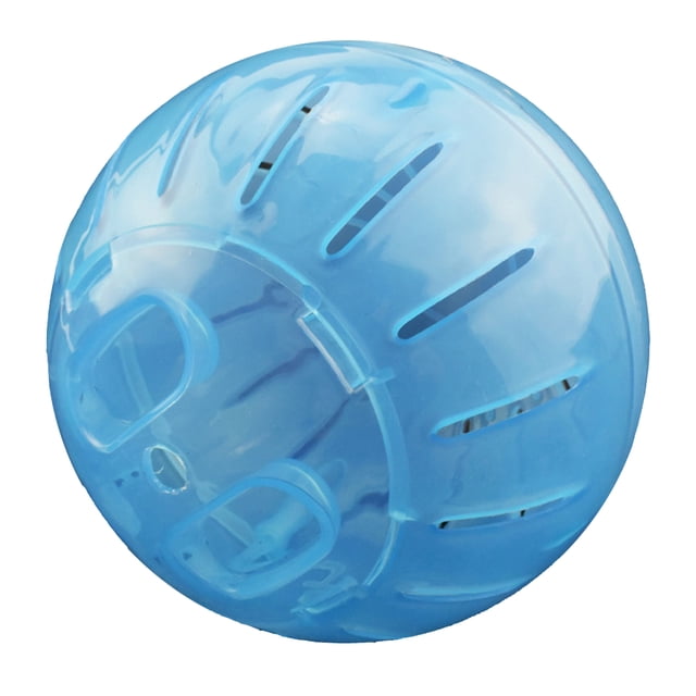 Bola de plástico mini jogging mascota hámster gerbil corriendo juguetes azules