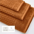 thumbnail image 4 of Great Bay Home Quick Dry Diamond Waffle 4 Piece Bath Towel Set, Copper, 4 of 7
