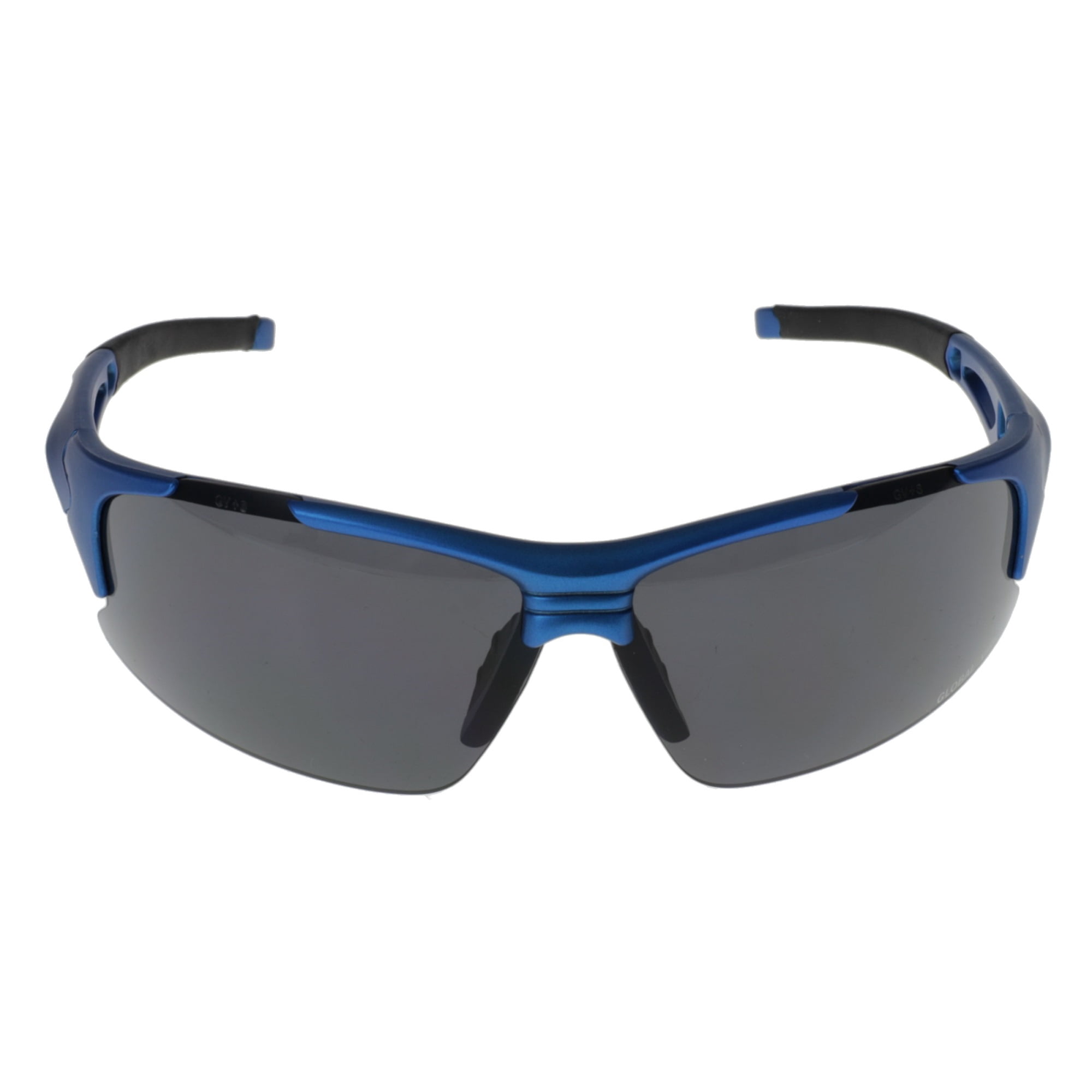 Global Vision Eyewear Sparkzbluesm Ansi Z87-plus Safety Glasses Sparkz Smoke Lens Uv400 Sunglasses-blue