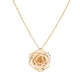 thumbnail image 3 of Cadena de collar BRI dorado 30 mm colgante bañado en oro 24 k regalo para mujer, 3 of 7