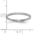 thumbnail image 2 of 14K White Gold Lab Grown Diamond Si1/Si2, G H I, Eternity Band (Size 4.5) Made In India et0005-050-45wlg, 2 of 5
