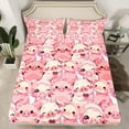 thumbnail image 2 of Homewish Funny Pink Pig Bed Sheets, Kawaii Cartoon Farm Animal King Sheets, Teens Kids Boys Girls Sheet Set, Super Cozy Room Decor, 4pcs, 2 of 7