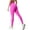 Hot Pink, variant on Women's Fashion Hollow Out Seamless High Waist Peach Lift Fitness Water Wash Tight Sports Yoga Pants 4